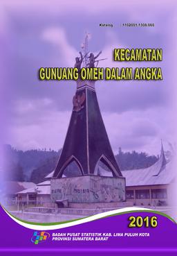 Kecamatan Gunuang Omeh Dalam Angka 2016